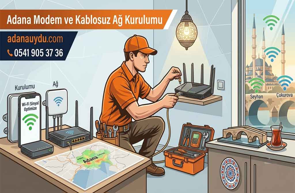 Adana Modem ve Kablosuz Ağ Kurulumu Teknik Servisi