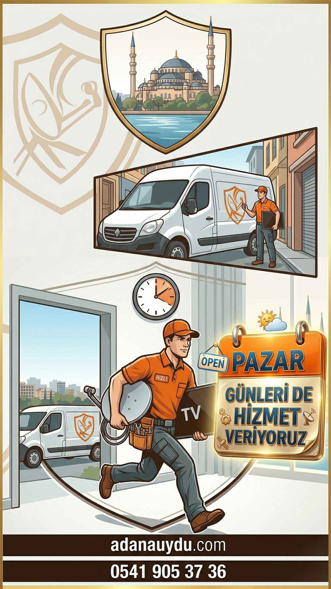 En Yakın Adana Uydu Tamircisi Servis Bölgeleri
