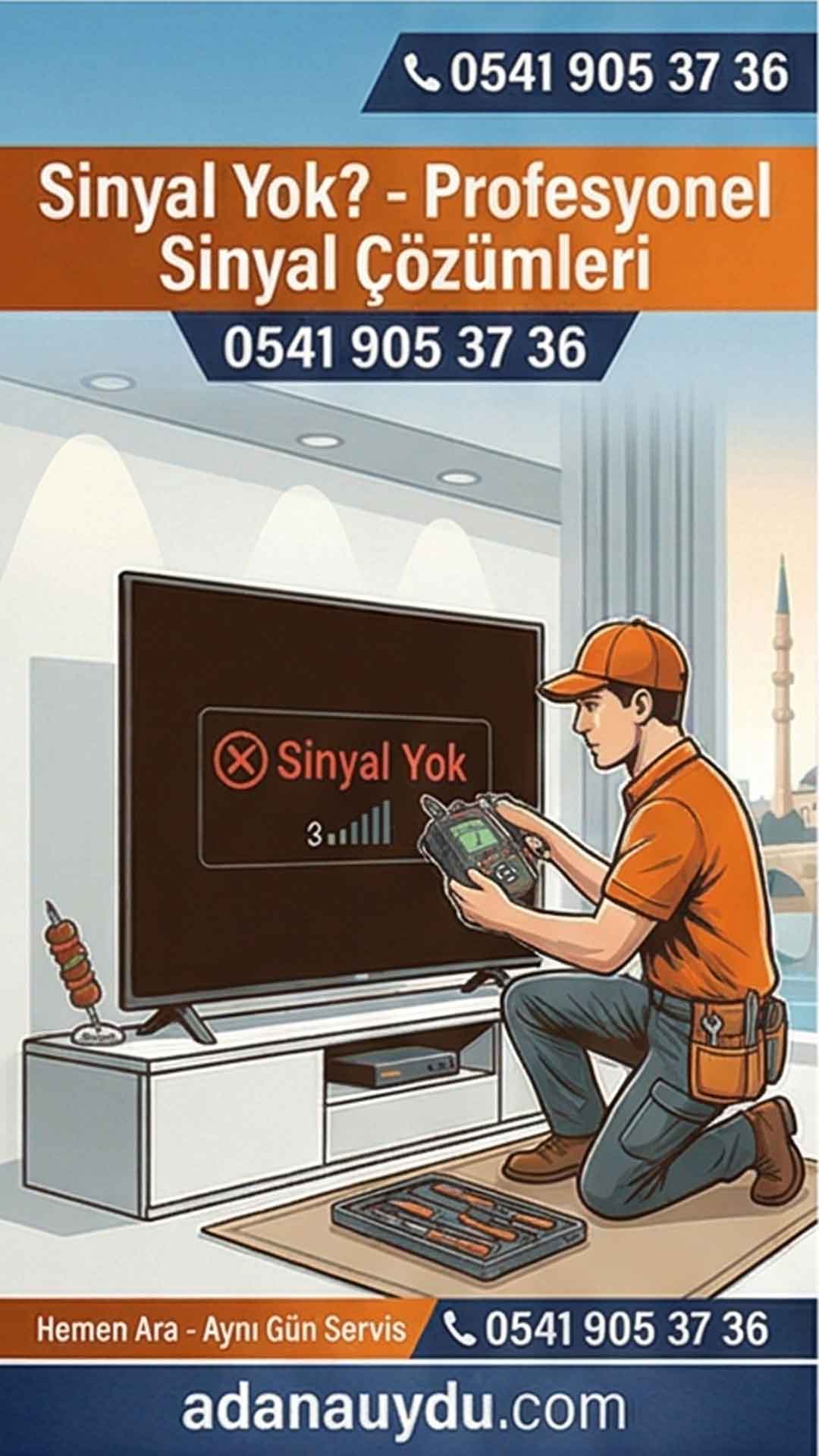 Adana TV Sinyal Yok Hatası ve Uydu Tamiri
