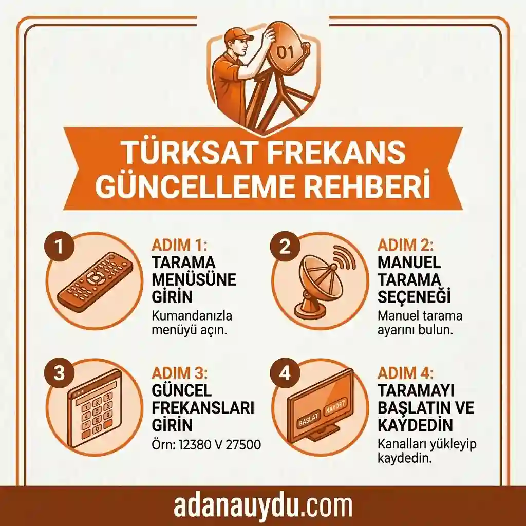 Türksat 4A Frekans Güncelleme Rehberi