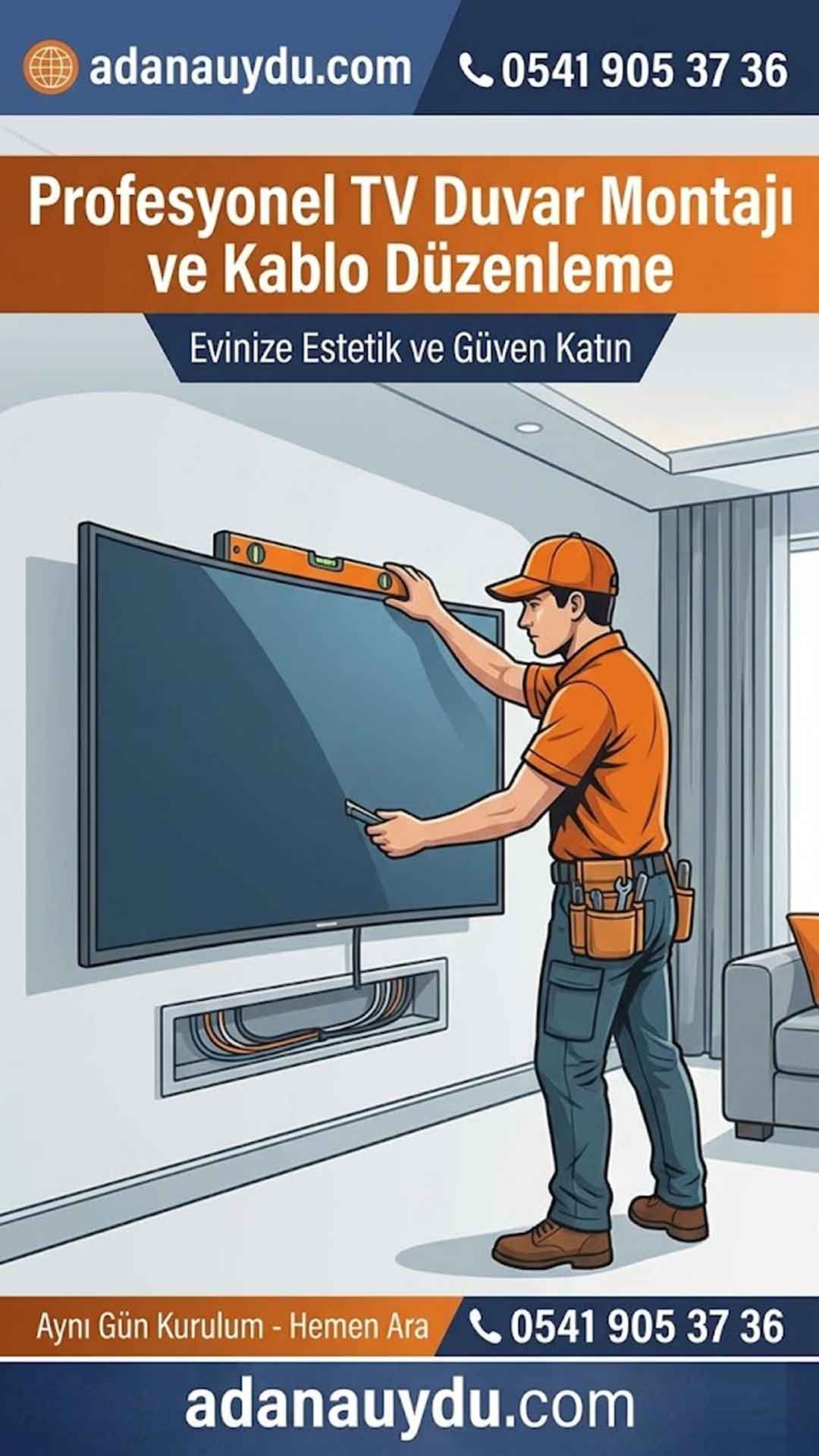 Adana TV Duvara Asma ve Profesyonel Montaj
